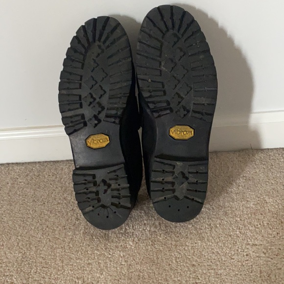 Vintage Gucci horsebit black suede loafers 10D main image 6
